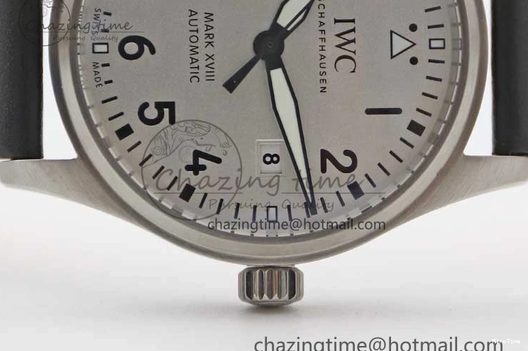 MIROTIME 0503 UrbanStyle Mark XVIII IW327012 SS M+F 1:1 Best Edition White Dial on Black Leather Strap A 7054